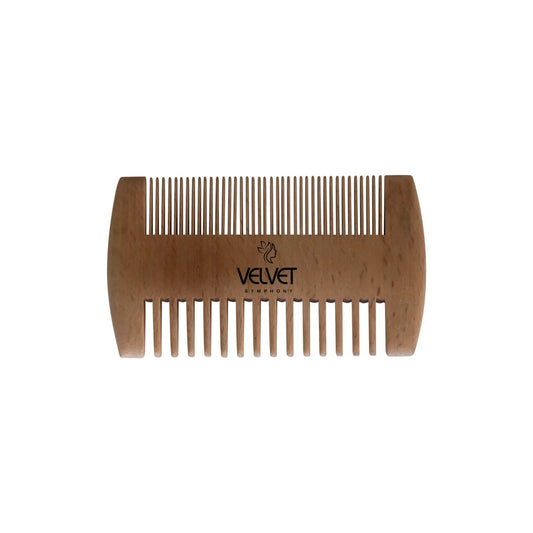 Bamboo Beard Comb Velvet Symphony