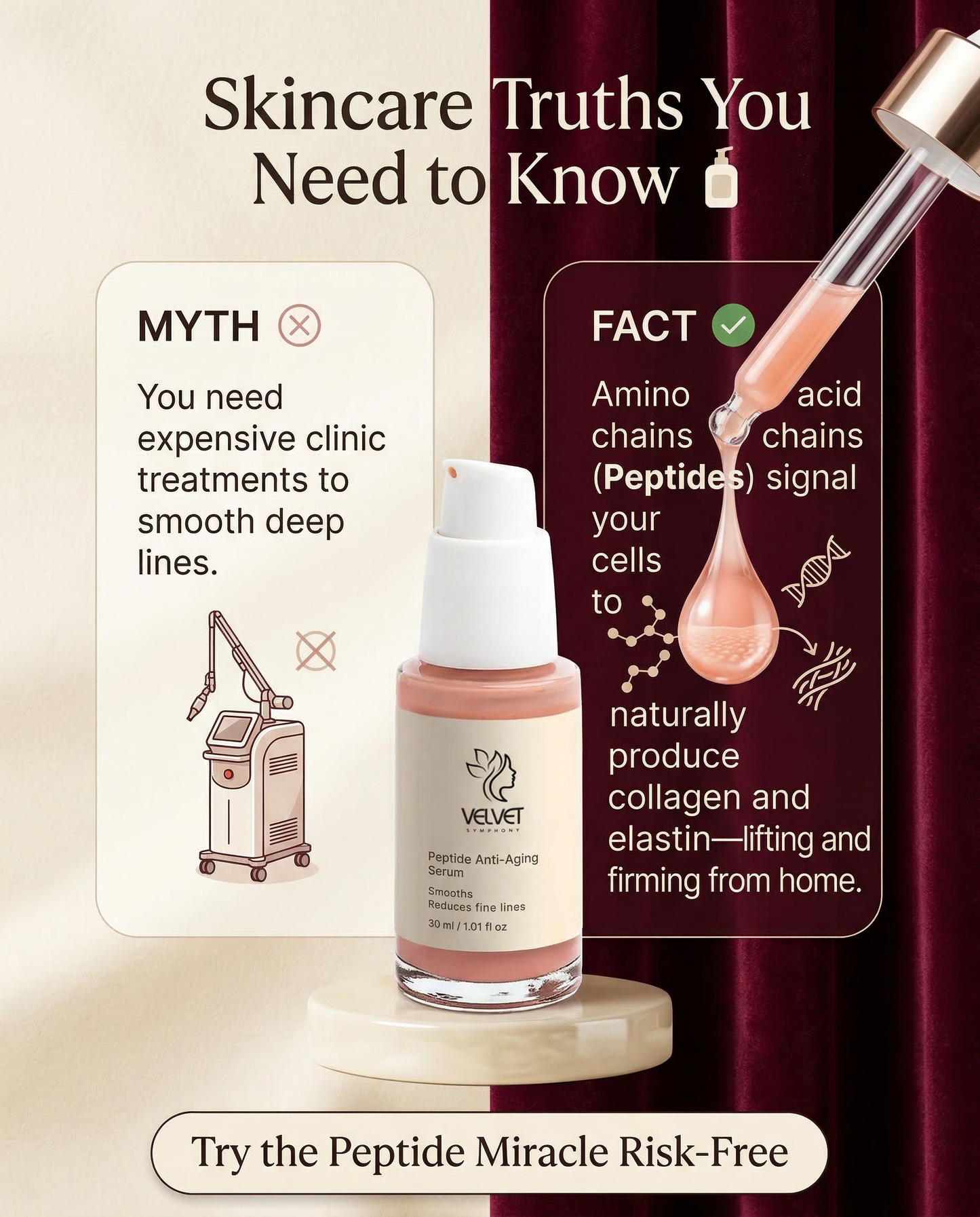 Peptide Enhanced Anti-Ageing Serum Selfnamed