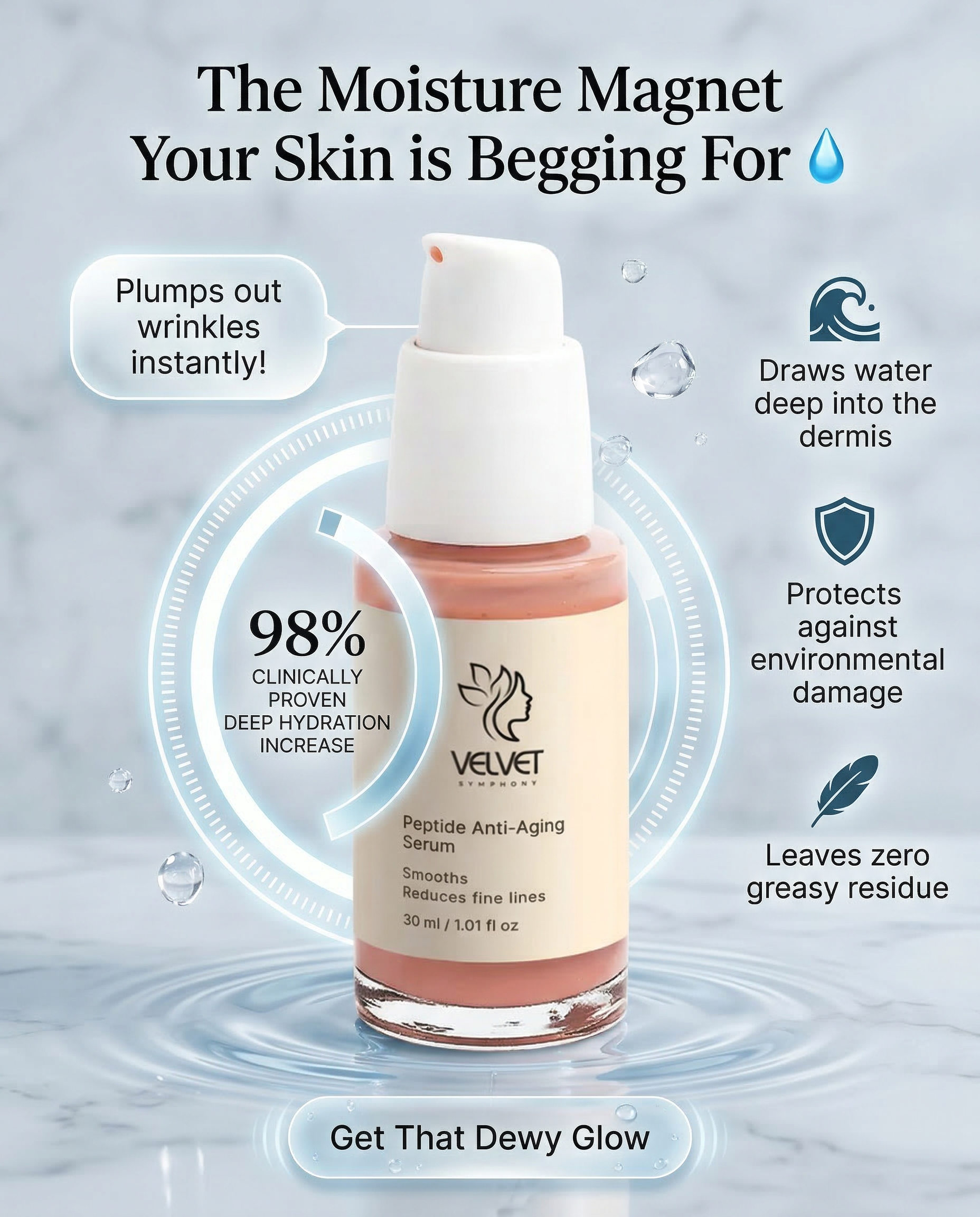 Peptide Enhanced Anti-Ageing Serum Selfnamed