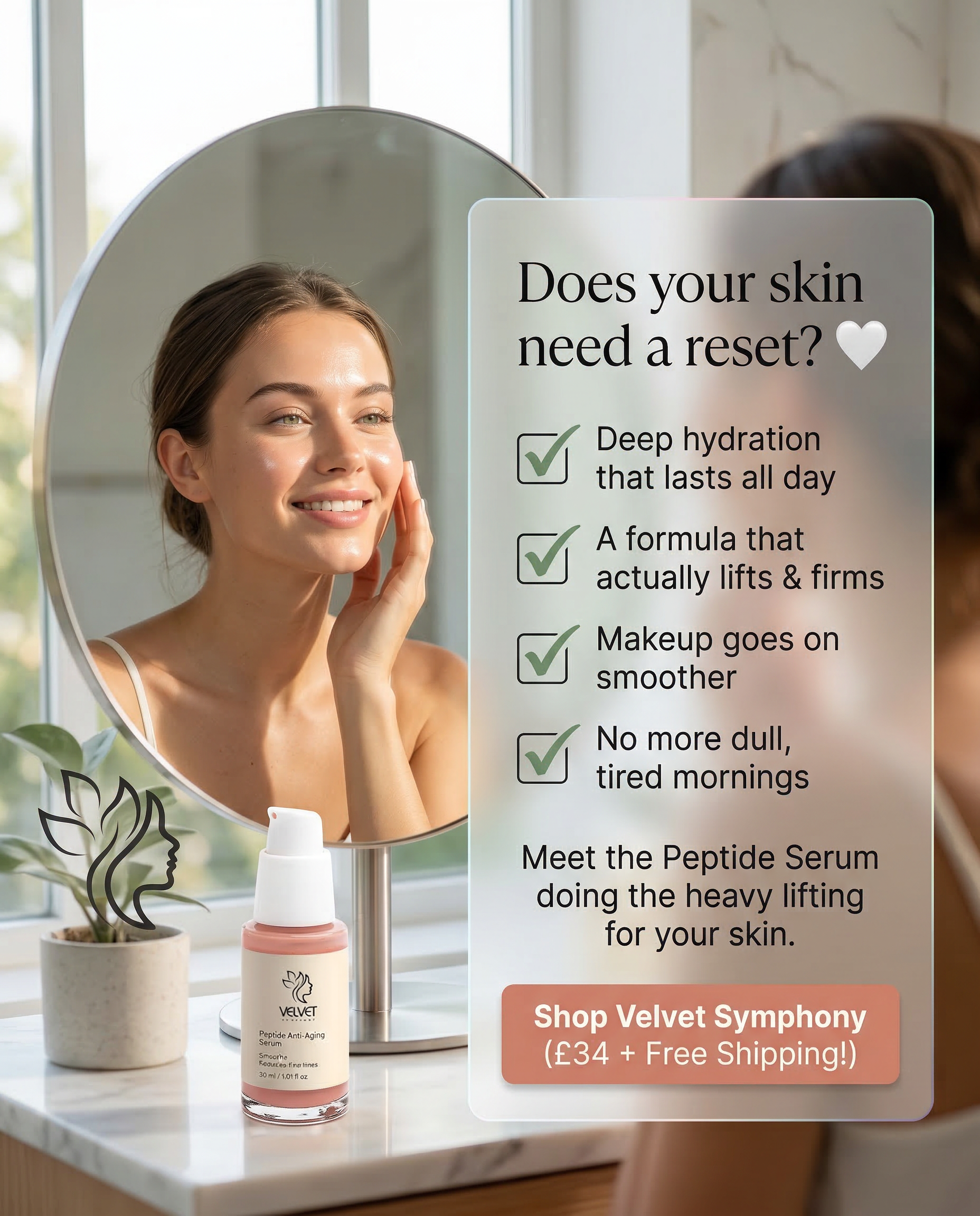 Peptide Enhanced Anti-Ageing Serum Selfnamed