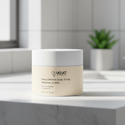 Deep Cleanse Scalp Scrub: Rosemary & Mint - Velvet Symphony