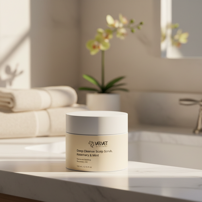 Deep Cleanse Scalp Scrub: Rosemary & Mint - Velvet Symphony