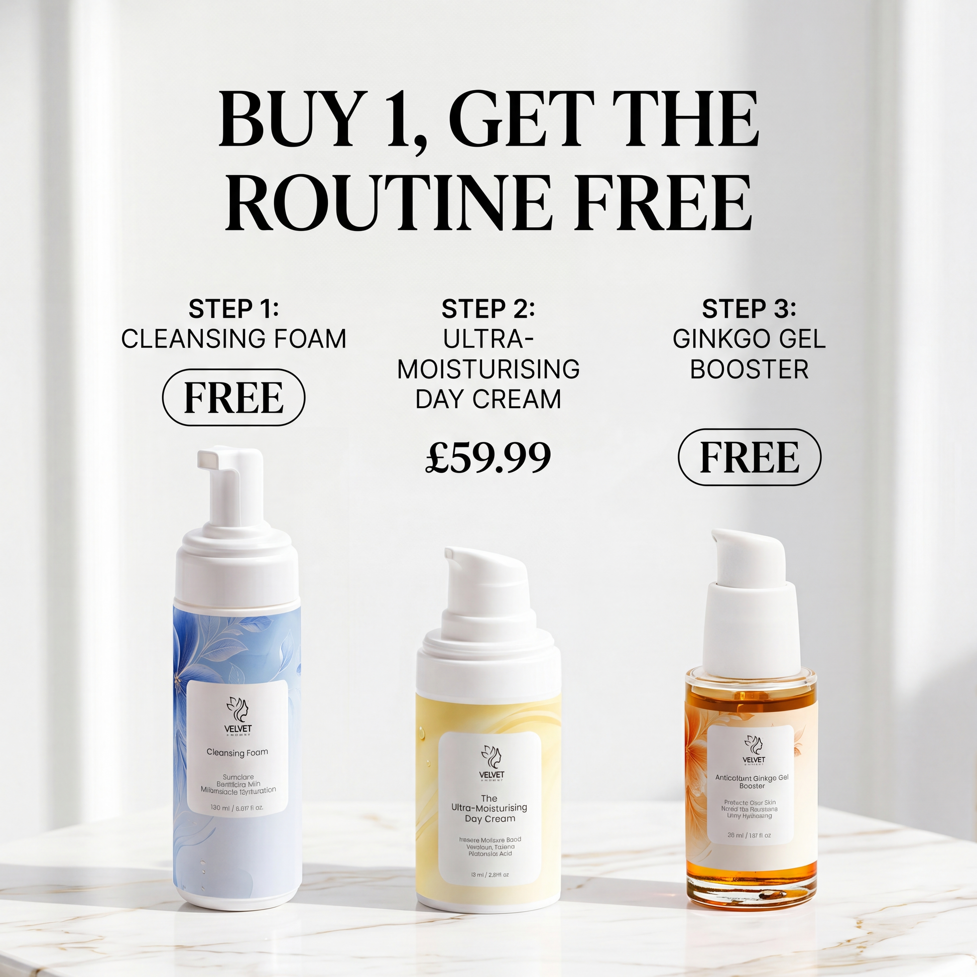 The Velvet Symphony 3-Step Essentials Starter Routine Velvet Symphony