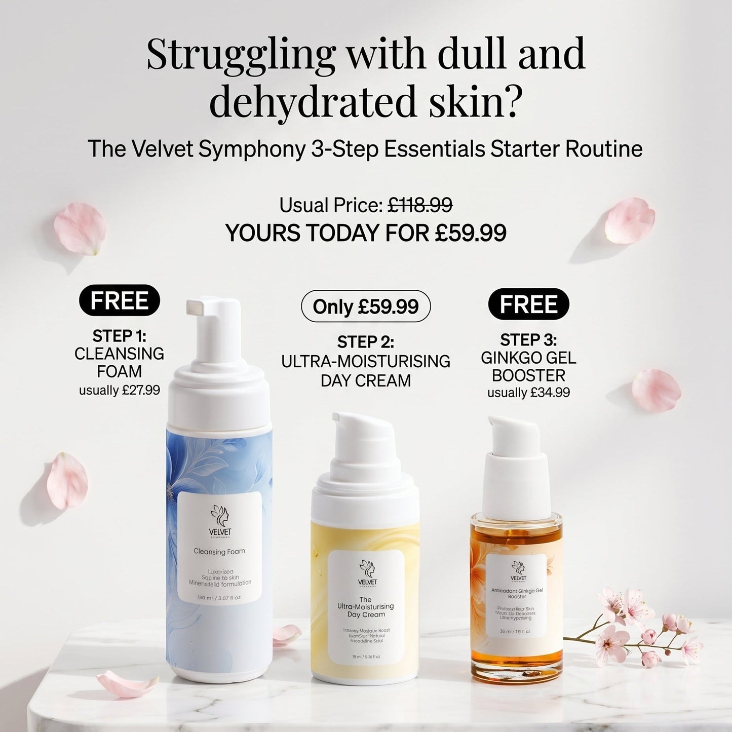 The Velvet Symphony 3-Step Essentials Starter Routine Velvet Symphony