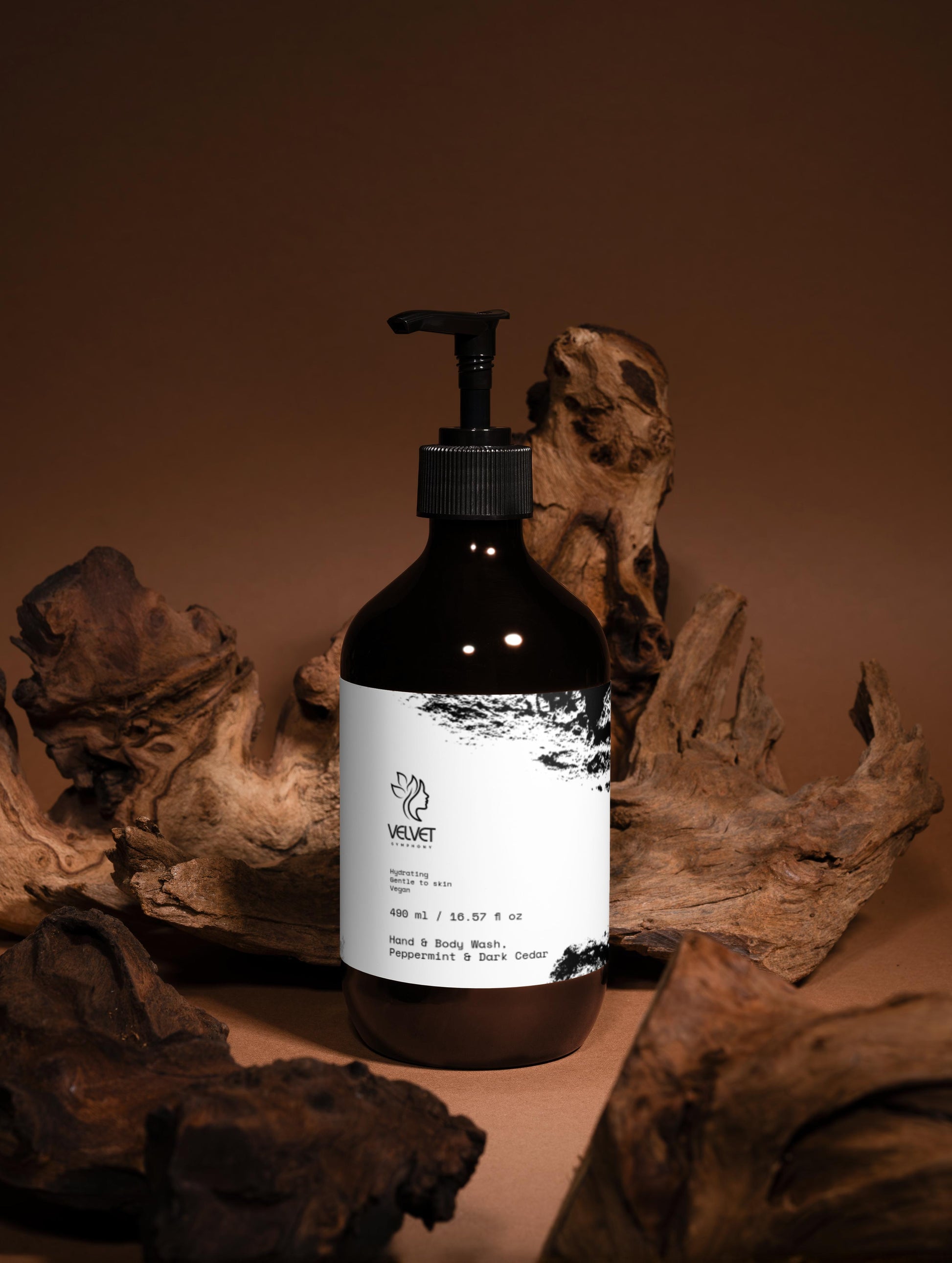 Men's Hand & Body Wash, Peppermint & Dark Cedar Selfnamed