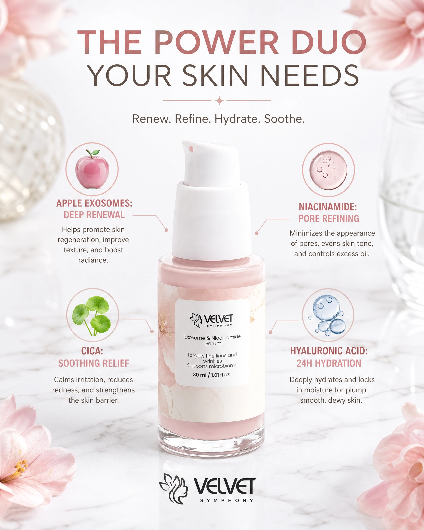 The Exosome & Niacinamide Serum - Velvet Symphony