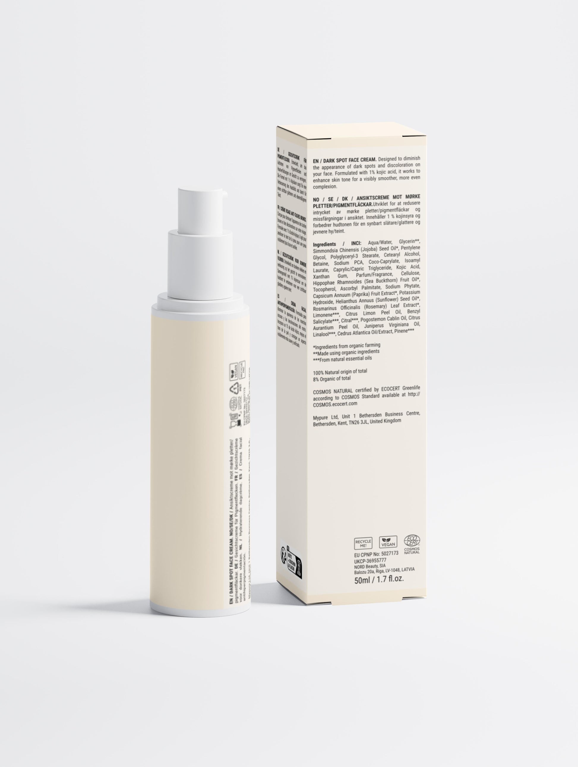 Dark Spot Face Cream with Kojic Acid Selfnamed