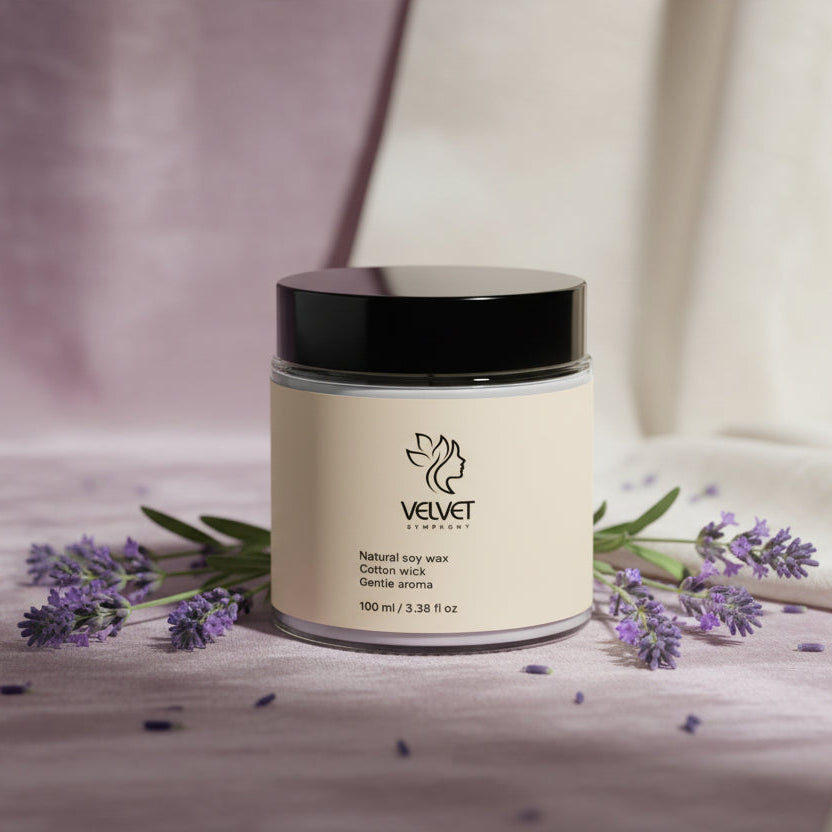 Velvet Wax Candle: Lavender - Velvet Symphony