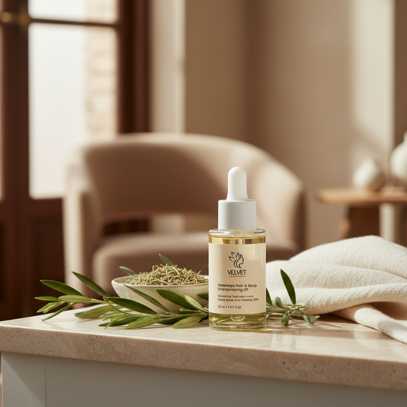 Rosemary Hair & Scalp Strengthening Oil - Velvet Symphony